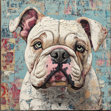 Dog Sign, English Bulldog Sign, DCO-12946, Sign For Wreath, 10x10